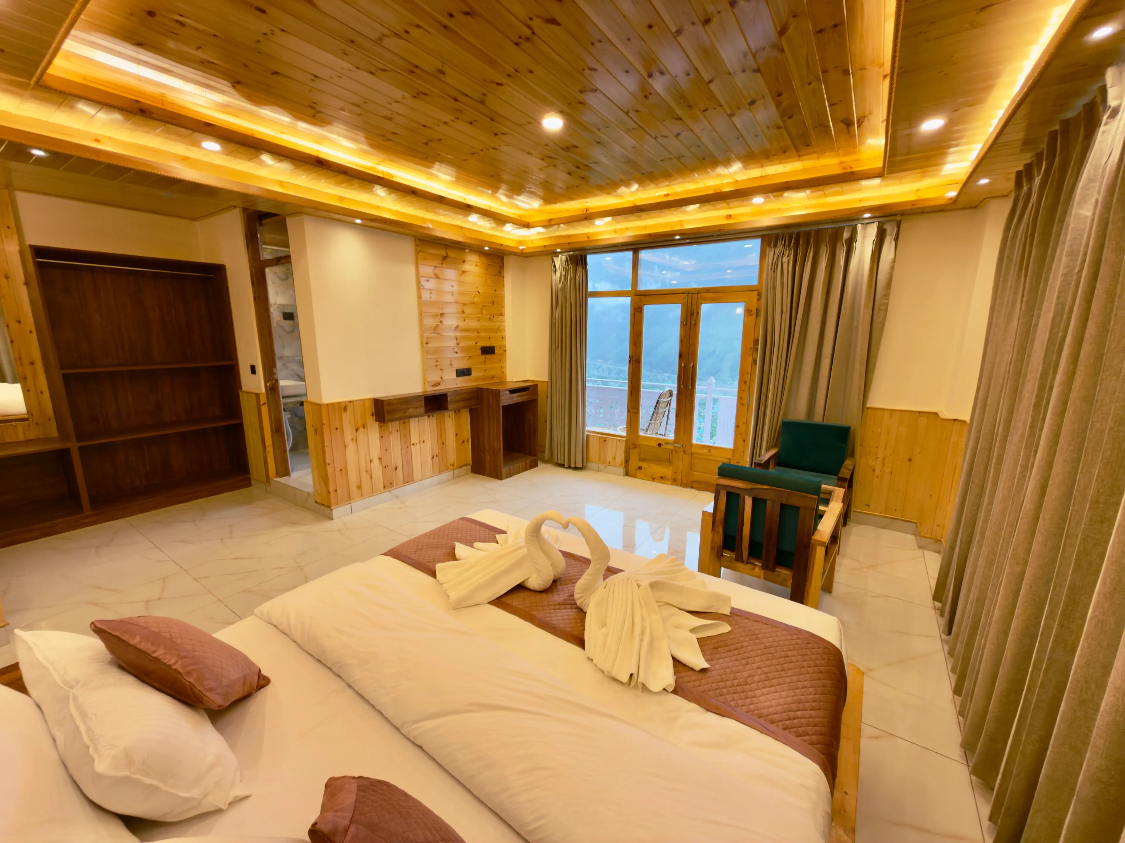 Cedar Wooden Bedroom